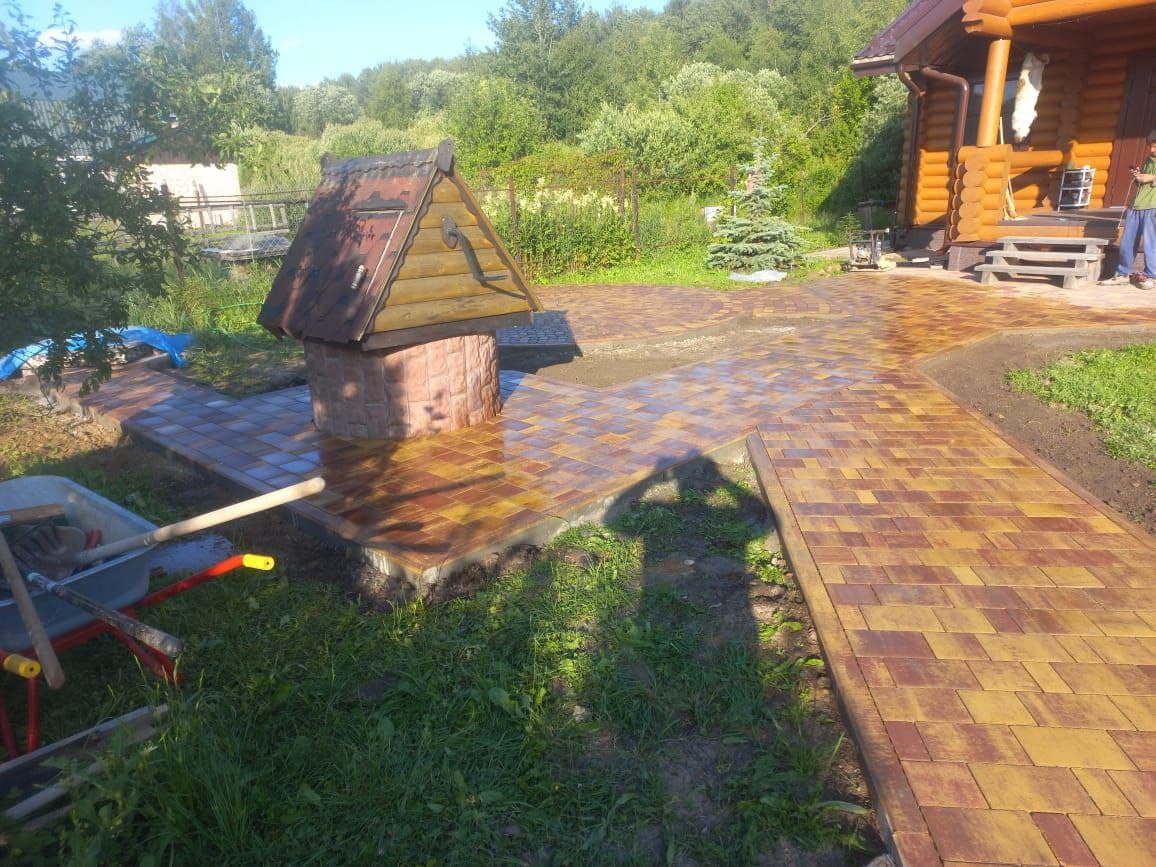 УКЛАДКА ТРОТУАРНОЙ ПЛИТКИ